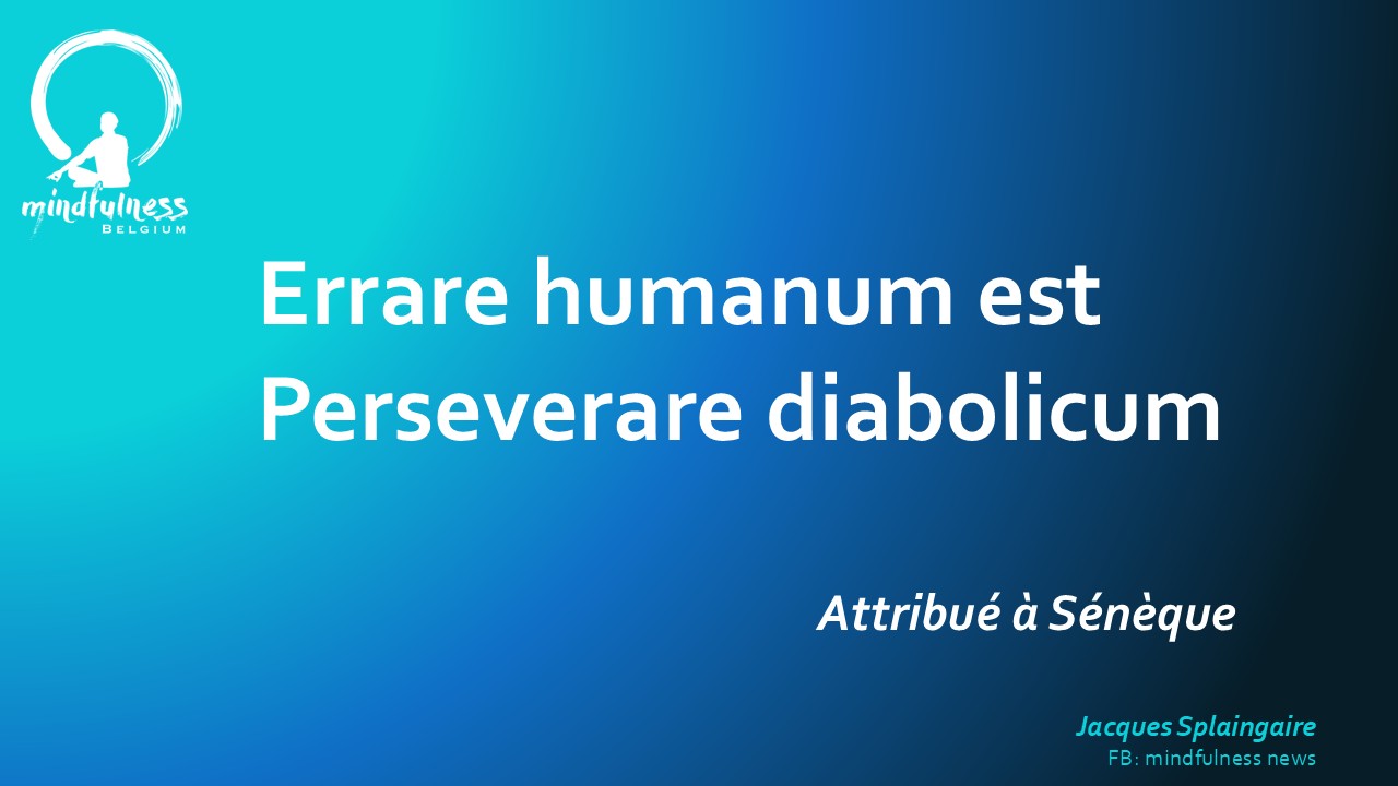 L'erreur est TRES humaine